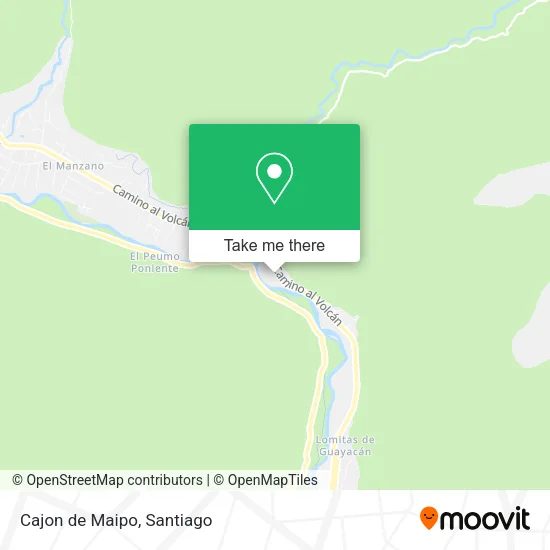 Mapa de Cajon de Maipo