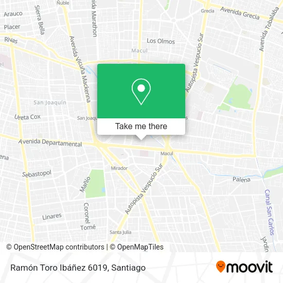 Ramón Toro Ibáñez 6019 map