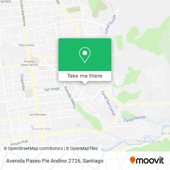 Avenida Paseo Pie Andino 2726 map