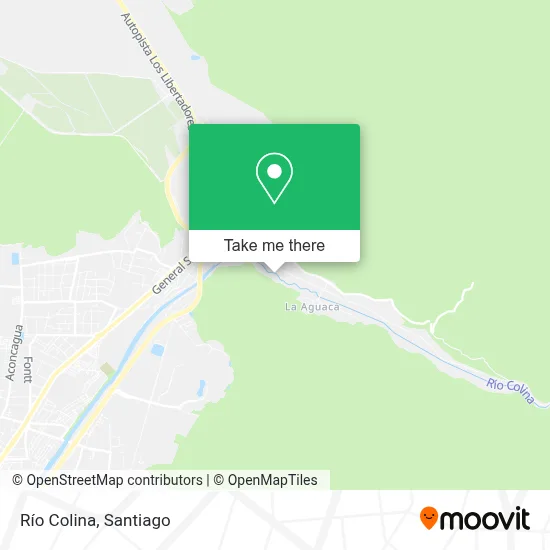 Río Colina map