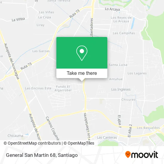 General San Martín 68 map