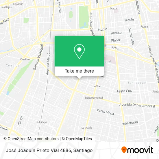José Joaquín Prieto Vial 4886 map