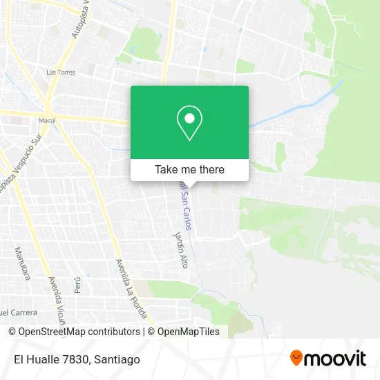 El Hualle 7830 map