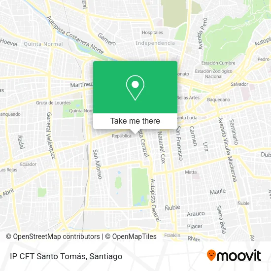 IP CFT Santo Tomás map