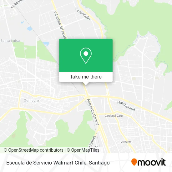 Escuela de Servicio Walmart Chile map