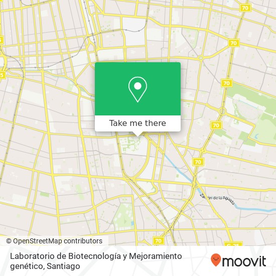 Laboratorio de Biotecnología y Mejoramiento genético map