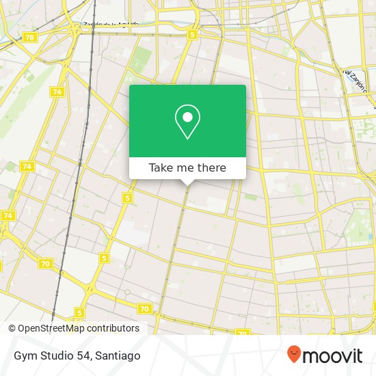 Gym Studio 54 map