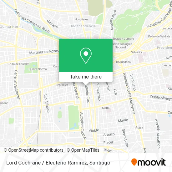 Lord Cochrane / Eleuterio Ramirez map