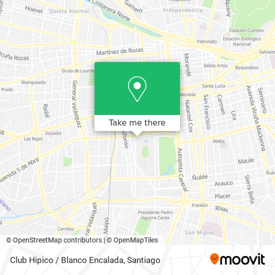 Club Hipico / Blanco Encalada map