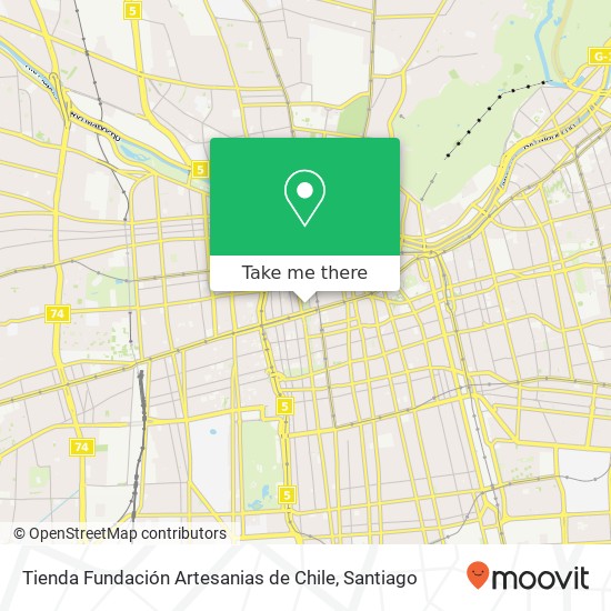 Tienda Fundación Artesanias de Chile map