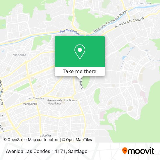 Mapa de Avenida Las Condes 14171