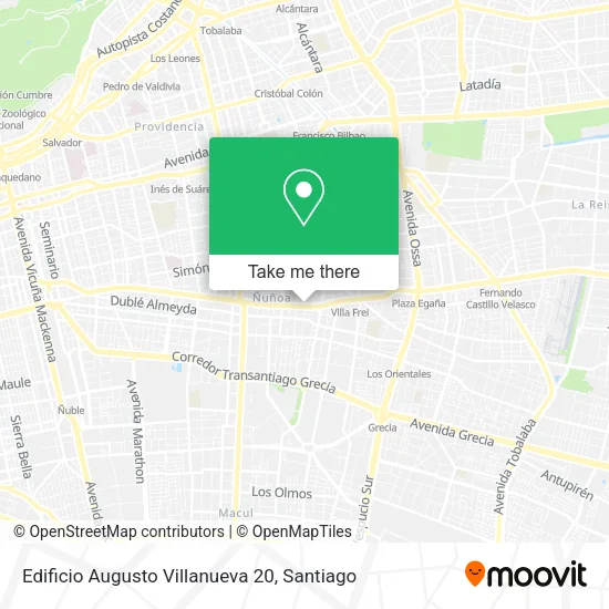 Mapa de Edificio Augusto Villanueva 20