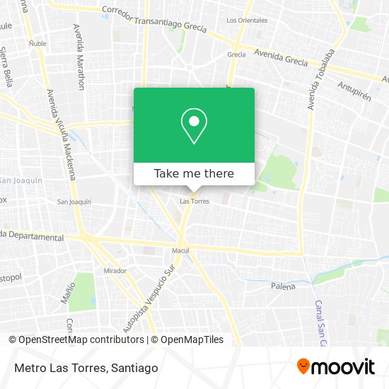 Metro Las Torres map
