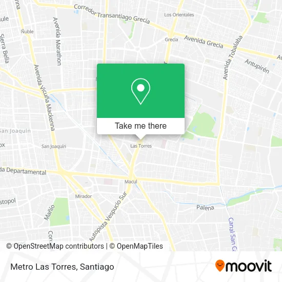 Metro Las Torres map