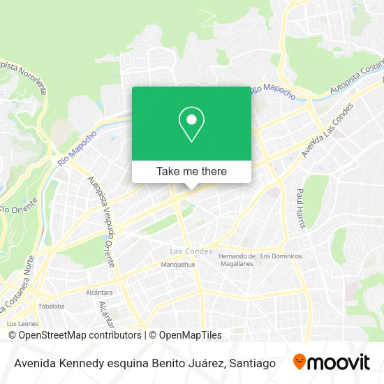 Avenida Kennedy esquina Benito Juárez map