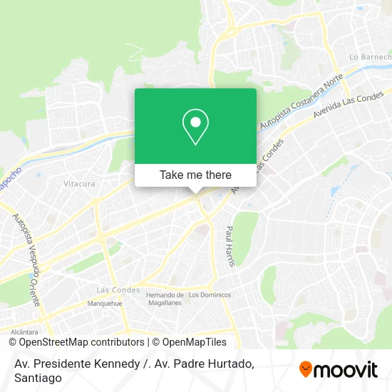 Av. Presidente Kennedy /. Av. Padre Hurtado map