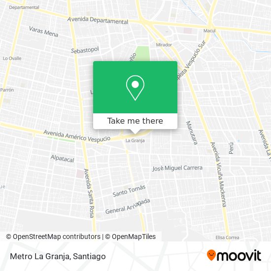 Metro La Granja map