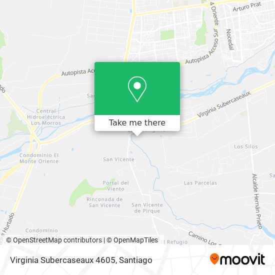 Virginia Subercaseaux 4605 map