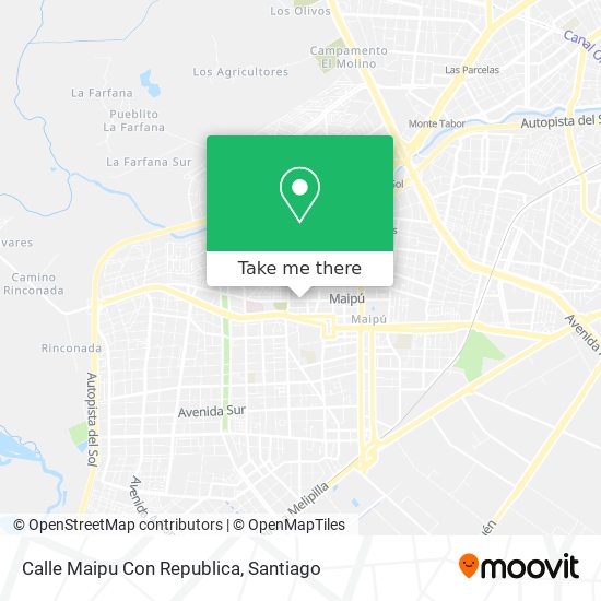 Mapa de Calle Maipu Con Republica