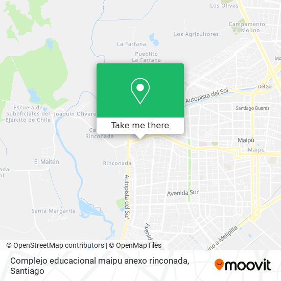 Complejo educacional maipu anexo rinconada map