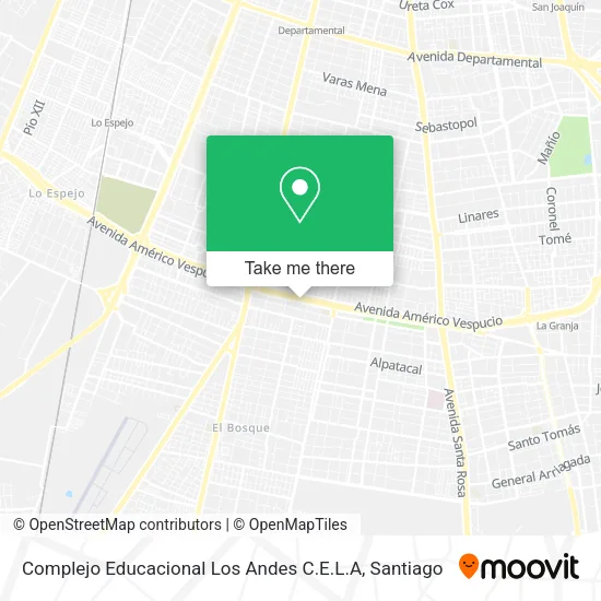 Complejo Educacional Los Andes C.E.L.A map
