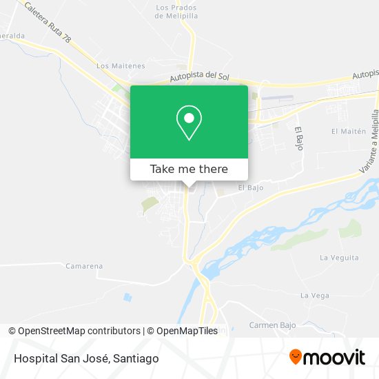 Hospital San José map