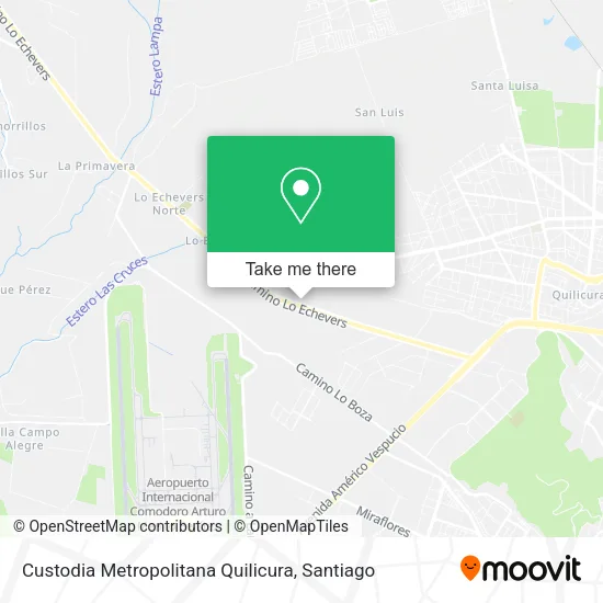Custodia Metropolitana Quilicura map