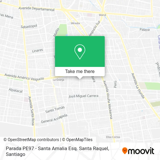 Parada PE97 - Santa Amalia Esq. Santa Raquel map