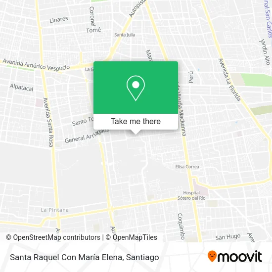 Santa Raquel Con María Elena map