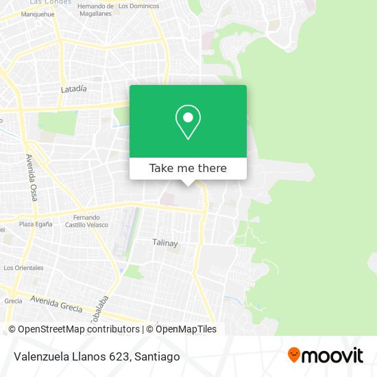 Mapa de Valenzuela Llanos 623