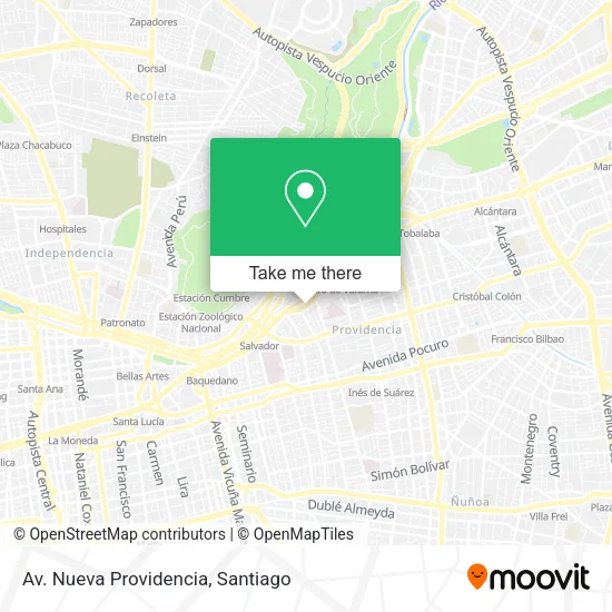 Av. Nueva Providencia map