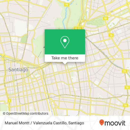 Manuel Montt / Valenzuela Castillo map