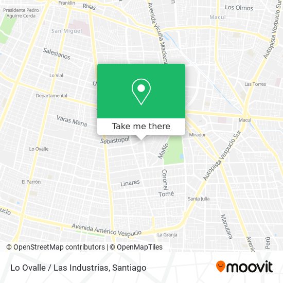 Lo Ovalle / Las Industrias map