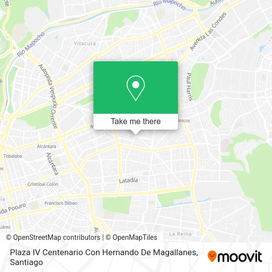 Plaza IV Centenario Con Hernando De Magallanes map