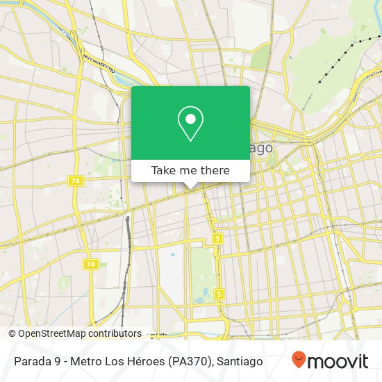 Parada 9 - Metro Los Héroes (PA370) map