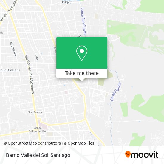 Barrio Valle del Sol map