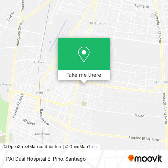 PAI Dual Hospital El Pino map