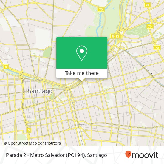 Parada 2 - Metro Salvador (PC194) map