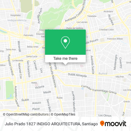 Julio Prado 1827 INDIGO ARQUITECTURA map