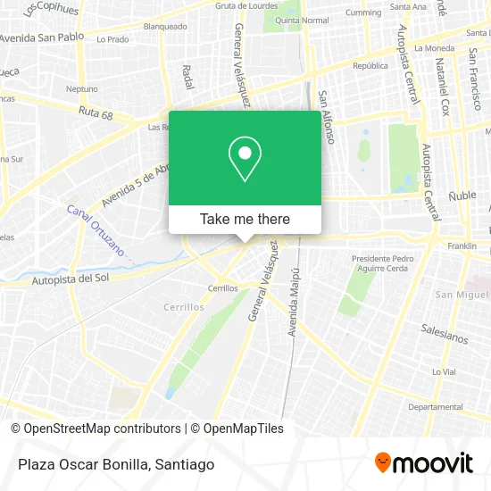 Plaza Oscar Bonilla map