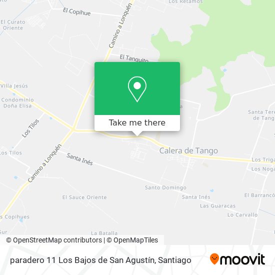 paradero 11 Los Bajos de San Agustín map