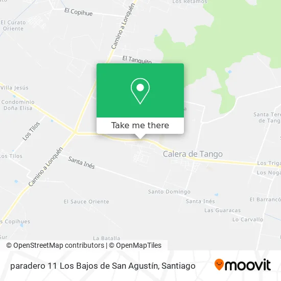 paradero 11 Los Bajos de San Agustín map