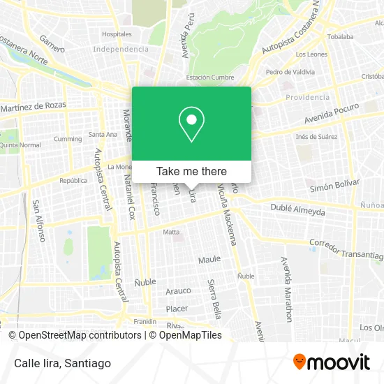 Calle lira map