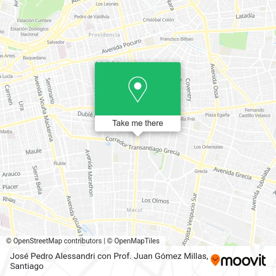 José Pedro Alessandri con Prof. Juan Gómez Millas map
