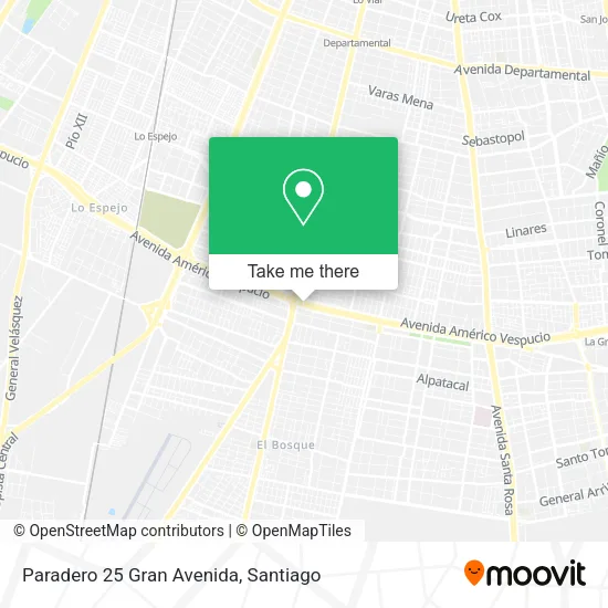 Mapa de Paradero 25 Gran Avenida