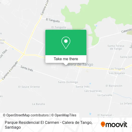 Parque Residencial El Carmen - Calera de Tango map