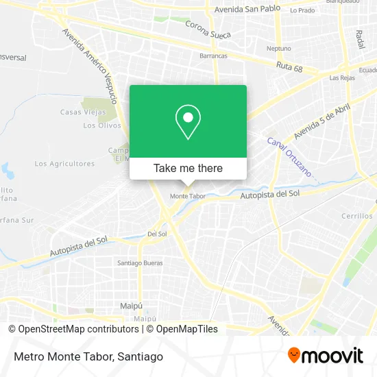 Metro Monte Tabor map