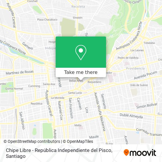 Chipe Libre - República Independiente del Pisco map
