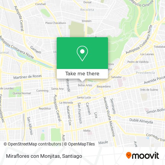 Miraflores con Monjitas map