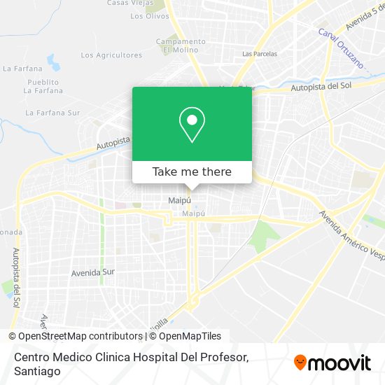 Centro Medico Clinica Hospital Del Profesor map